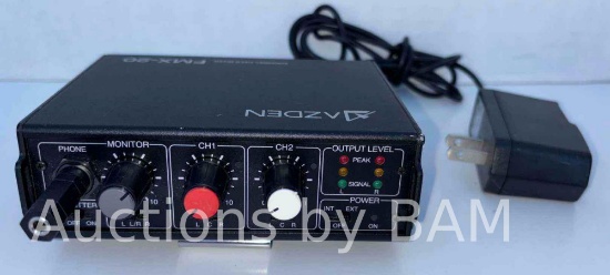 AZDEN FMX-20 MICROPHONE FIELD MIXER $249