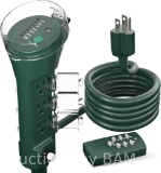 BN-LINK OUTDOOR 100FT ELECTRIC STAKE TIMER REMOTE CONTOL OUTLET MODEL BNC-60/U13R