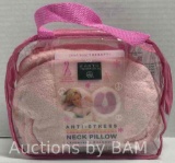 EARTH THERAPEUTICS ANTI-STRESS MICROWAVABLE PINK NECK PILLOW $22