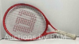 WILSON ROGER FEDERER JR 21 RED & WHITE TENNIS RACQUET $55