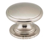DECORATIVE HARDWARE BY HARDWARE RESOURCES DURHAM SATIN NICKEL ZINC CABINET KNOB 3980-SN 1BAG/24PCS