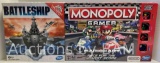 HASBRO GAMING BATTLESHIP & MONOPOLY GAMER MARIO KART EDITION BOARD GAME