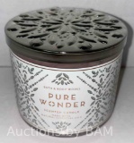 NEW BATH & BODY WORKS PURE WONDER SCENTED CANDLE $25