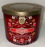 NEW WHITE BARN RASPBERRY THUMBPRINT SCENTED CANDLE $27
