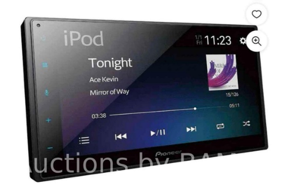 Pioneer DMH-130BT Double Din 6.8 Touchscreen Bluetooth Car Stereo Receiver, Android / Apple iOS