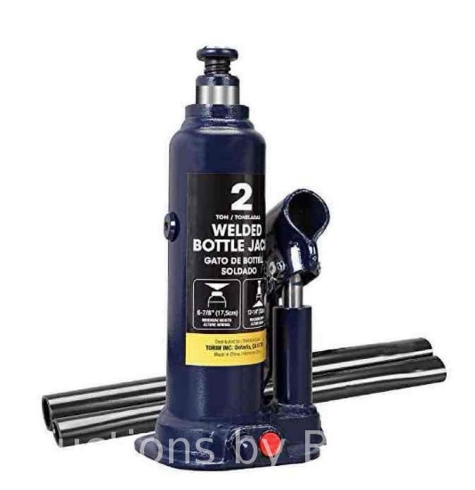 TCE 2 Ton (4,000 LBs) Capacity Hydraulic Welded Bottle Jack,Blue