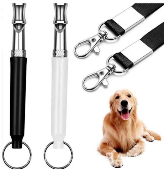 2 Pack Dog Whistle to Stop Barking Professional Adjustable Ultrasonic Dog Training Whistle