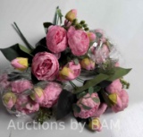 Artifical Roses Pink Group of Art Decoration