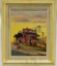 THE FRUIT STAND RUSTIC CANVAS FRAMED ARTWORK SIGNED BY ARTIST 16INCH X 19.25INCH