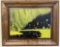 COOL GREEN VIRGIN FOREST CANVAS FRAMED ARTWORK BY GEORGE W BERRY SR 20.5INCH X 16.5INCH