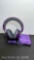JLAB BOMBORA OVER EAR PURPLE HEADPHONES W UNIVERSAL MIC AND BAG MSRP $30.00
