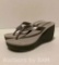 IPANEMA GREY BOOSA WEDGE SANDALS WOMEN?S SIZE 9 MSRP $35.00