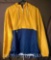 H&M DIVIDED YELLOW & BLUE HOODED ANORAK JACKET MENS SIZE M $35