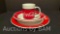 GIBSON HOUSEWARES COCACOLA BRAND DINNERWARE AND MUGS 3PC SET 1997