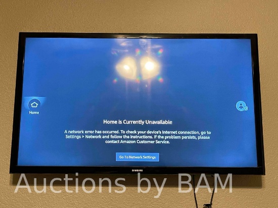 SAMSUNG 32INCH LED TV MODEL UN32J4000EF AND AMAZON FIRE STICK MODEL E9L29Y W REMOTE WALL MOUNT ONLY