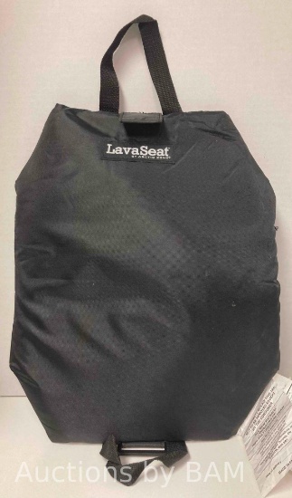LAVA SEAT BY ARCTIC ZONE BLACK QUILTED MICROWAVABLE HEATED CUSHION MSRP 70.00