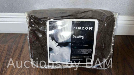 PINZON MICROTEC THROW BLANKET ESPRESSO STYLE B000QIYVHO 50in X 60in