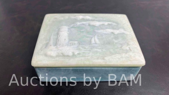 DESIGN GIFTS INTL SOAPSTONE LIGHTHOUSE TRINKET BOX