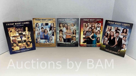 FRIDAY NIGHT LIGHTS SEASONS 1 TO 5 DVD BOX SETS MSRP 50.00