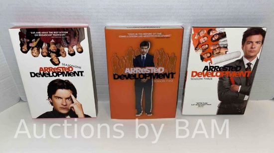 ARRESTED DEVELOPMENT SEASONS 1 TO 3 DVD BOX SETS