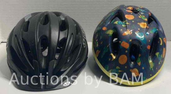GIRO MIPS MATTE BLACK ADULT BICYCLE HELMET & SCHWINN CLASSIC GALAXY INFANT BIKE HELMET