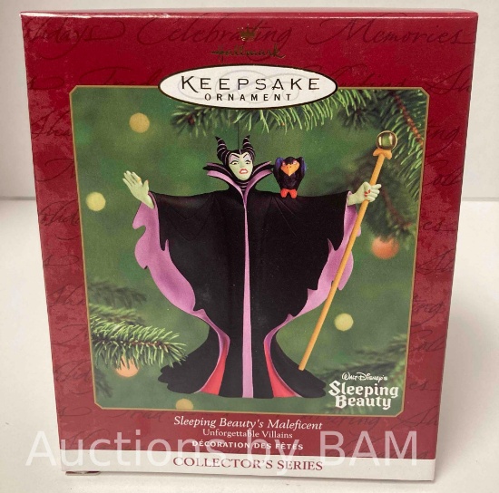 HALLMARK KEEPSAKE SLEEPING BEAUTYS MALEFICENT ORNAMENT COLLECTORS SERIES