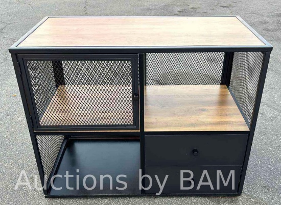 INDUSTRIAL STYLE 2 DRAWER STORAGE CABINET 15.75INCH X 31.5INCH H25INCH MSRP 100.00