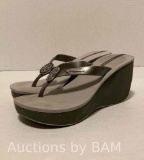IPANEMA GREY BOOSA WEDGE SANDALS WOMEN?S SIZE 9 MSRP $35.00