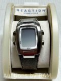 KENNETH COLE REACTION MENS DIGITAL WATCH W GENUINE LEATHER STRAP MODEL V29703 RK5046