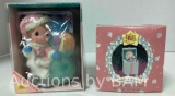 PRECIOUS MOMENTS HOLIDAY CANDLE AND LIMITED EDITION POP UP ORNAMENT