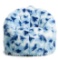 Big Joe Joey Bean Bag Chair, Plushie, Kids/Teens, 2.5ft, Indigo Tie Dye