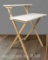 Solid Wood 2-tier Folding Laptop Working Desk