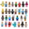 35 Pcs Mine-craft Minifigures Building Blocks Toys Set, Game Pixelated Miner Character Action Fig...