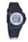 Wonder Nation Unisex LCD Watch with Silicone Strap in Black