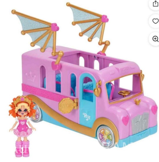 Royale High Bus & Glam Closet - (1) Exclusive Doll, On-the-Go Glam Closet, Moveable Wings