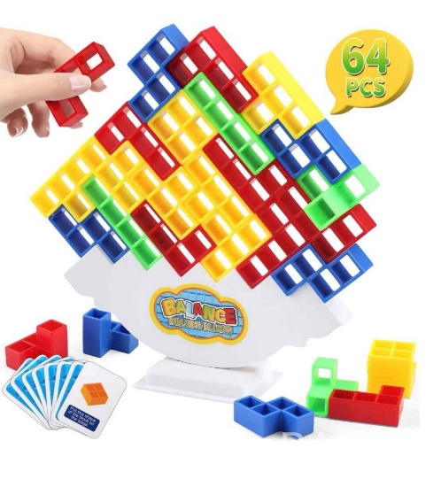 Balance Building Blocks Tower Stacking Game, Board Game, Interactive Toys