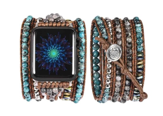 Wearlizer Boho Beads Band Compatible with Apple Watch Band Ultra (49mm), Series 8/7(41/45mm), Ser...