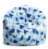 Big Joe Joey Bean Bag Chair, Plushie, Kids/Teens, 2.5ft, Indigo Tie Dye
