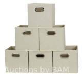 Household Essentials Open Fabric Storage Cube Bins