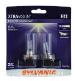 SYLVANIA H11 XtraVision Halogen Headlight Bulb, 2 Pack