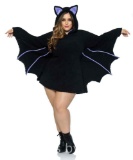 Womens Plus Size Moonlight Bat Costume