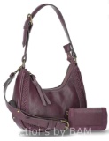 The Pioneer Woman Grace Handbag and Wallet Set, 2-Piece, Grapewine
