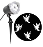 Halloween Whirl-a-Motion Ghost LED Projector Lights by Lightshow Brand Outdoor Dcor, 11.5 in
