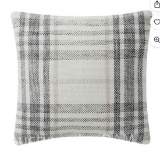 My Texas House Aurelia Black Plaid Cotton Decorative Pillow Cover