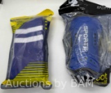Blue Soccer Socks and Shin Pads Size Small Football for kids
