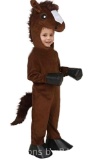 Horse Jumpsuit Halloween Animal Costume Kids Fancy Dress Pretend Play Onesie - Large