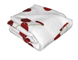 Cute Cherry Pattern Blanket Soft Lightweight Throw for Bedding Room Travel Office Decor 40x30