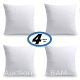 Phantoscope 18 x 18 Polyester Decorative Pillow Inserts (4 Count)