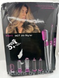 5-in-1 Hair Styling Tool: Curling Iron, Straightener, Brush & Dryer