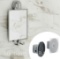 Better Homes & Gardens Adhesive or Suction Fogless Shower Mirror for Shaving and More, Satin Nickel